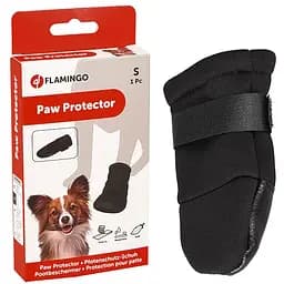 Защитный ботинки для собак Flamingo Paw Protector S фламинго пород мопс, такса, пудель S