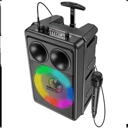 Портативна колонка XPRO BP9 валіза 10Вт USB SD FM радіо Bluetooth 1 мікрофон ДК (41916-BP9_1280) - мініатюра 3