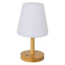 Ліхтар кемпінговий Bo-Camp Cambridge Rechargeable 200 Lumen Bamboo/White (5818792) - мініатюра 2