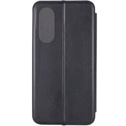 Шкіряний чохол-книжка Classy для Oppo A78 4G Чорний - мініатюра 2