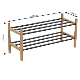 Полиця для взуття Casa Si Shoe Rack Bamboo (CS92307W04) - мініатюра 2