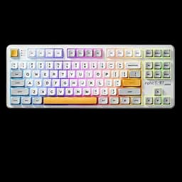 Клавіатура INPHIC K87 Black-Gold Switch White - мініатюра 2