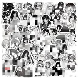 Стікерпак Набір наклейок GeekLand дівчини 100 штук