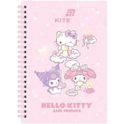 Блокнот Kite Hello Kitty А5 80 аркушів HK клітка на спіралі (HK26-277)