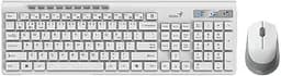 Комплект (Клавiатура та миша) Genius SlimStar 8230 Wireless White UKR BT+2.4GHz