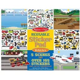 Набір багаторазових наліпок Melissa & Doug Транспорт (SM93209/6812)
