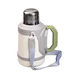 Термос для туризму Vacuum Cup 1,5 л з фліп кришкою та складаними ручками, сірий Yiwu HP-14-21W - мініатюра 13
