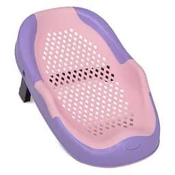 Горка для купания SHELL силикон, складная, 55x30x23 см, розовый