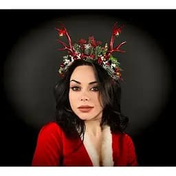 Роги Олень Christmas на обручі