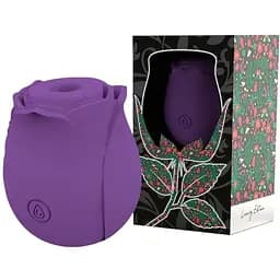 Вакуумний стимулятор для клітора Rose Air Wave фіолетовий Mia