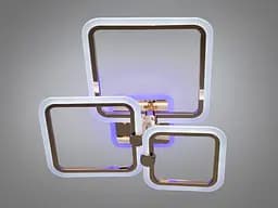 Світильник стельовий LED Diasha A8208/3G, 65W, 3200K/4100K/6500K, золото, сучасний стиль для дому - мініатюра 2