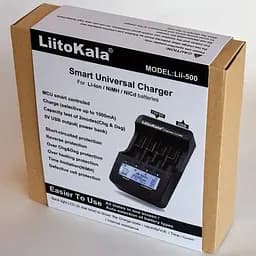 Зарядний пристрій Liitokala Lii-500 на 4 канали (для Ni-MH, Ni-CD, Li-Ion) з блоком живлення - мініатюра 7