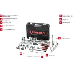 Набір інструментів Intertool ET-8110 110шт [85181] - мініатюра 10