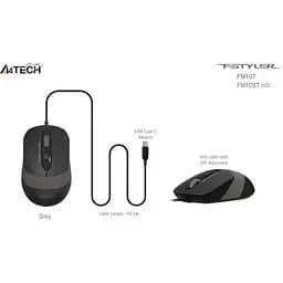 Комп'ютерна мишка A4Tech FM10ST USB Grey (4711421990134) - мініатюра 8