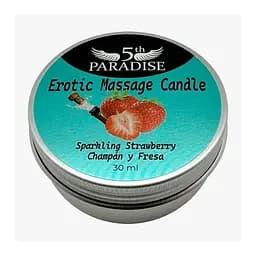 Арома свічка Erotic Massage Candle Sparkling Strawberry 30ml 5th Paradise 810-00113 102481 - мініатюра 2