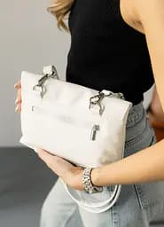 Жіноча сумка через плече Sambag Rose біла 23 х 17 х 4.5 см (94200008) - мініатюра 4