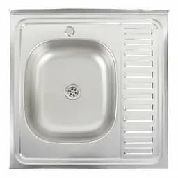 Кухонная мойка из нержавеющей стали Platinum сатин 6060 L (0,5/160 мм), Satin