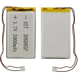 Акумулятор 306085P універсальний з контролером, 3,8 х 50 х 87 мм (1100 mAh)/ для смартфона, планшета