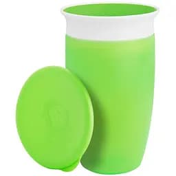 Чашка-непроливайка Munchkin Miracle 360 ​​с крышкой 296 мл салатовая (051860)