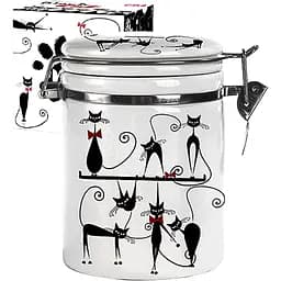 Ємність для сипучих продуктів SnT Чорна кішка 1.2 л (631-12)