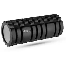 Масажний ролик Gymtek для йоги та фітнесу EVA 33 x 14 см чорно-білий - мініатюра 2