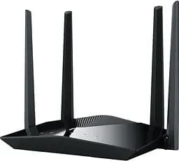 Роутер Netis NX10, Black, WiFi 6 (802.11ax), 5GHz (до 1201 Мб/с) / 2.4GHz (до 300 Мб/с), 1xGWAN, 3xGLAN, 4 зовнішні незнімні антени - мініатюра 3