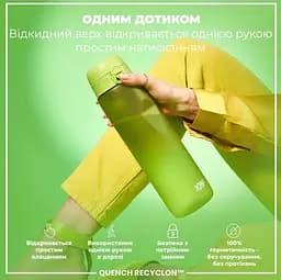 Пляшка для води ION8 1000 мл (ЕКО пляшка) BPA Free Green (I8RF1000GRE) - мініатюра 2