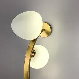 Вражаючий стіновий світильник Modern Floral Arch на 3 плафони Line F C 18B/3 AB - мініатюра 2
