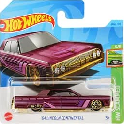 Базова машинка Hot Wheels HW Slammed 64 Lincoln Continental вишнева (5785)
