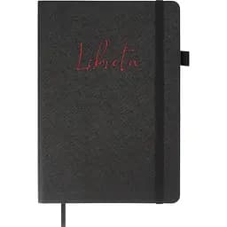 Блокнот діловий Buromax Libreta А5 96 арк. в крапку обкладинка штучна шкіра чорний (BM.295317-01)