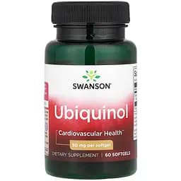 Натуральная добавка Swanson Ubiquinol 50 мг 60 капсул