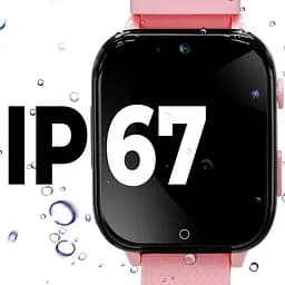 Дитячий GPS-годинник JETIX DF100 Pro Kids з вібродзвінком, 4G відеодзвінком і ліхтариком (Pink) - мініатюра 6
