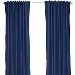 Штори на кухню та в кімнату Cosas Nightfall 180х250 см 2 шт синій (Curtains_DarkBlue_180x250)
