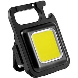 Ліхтар-брелок світлодіодний портативний COB 500 з карабіном та магнітом