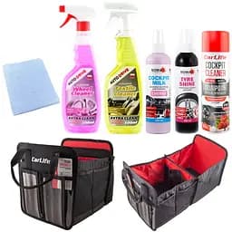 Преміум набір Carlife по догляду за авто + органайзер (na_64)