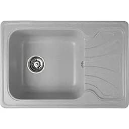 Гранітна кухонна мийка Romzha Rasa 64 Seda (602) з крилом