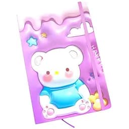 Блокнот на резинке Маlevaro Bunny дизайн 1 А5 13.6×20.8 см твердая обложка 80 листов (762374ML-1)