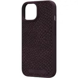 Чохол-накладка Njord Salmon Leather MagSafe Case Rust для iPhone 15 (NA51SL03) - мініатюра 2