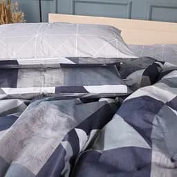 Наволочка MirSon бязь Geometrica 40x40 см серо-синяя (2200011702414)