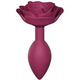 Силиконовая анальная пробка Love To Love Open Roses M size Plum Star