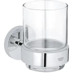 Склянка з тримачем для ванної кімнати Grohe QuickFix Start 41194000 хром