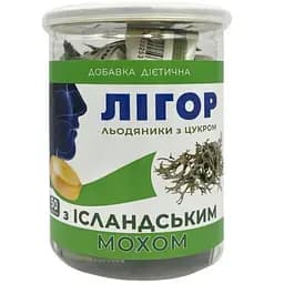 Льодяники з цукром Лігор з ісландським мохом № 50