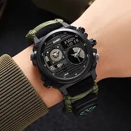 Наручний годинник чоловічий 2202NCMGN Camo Green Skmei acs0030151 - мініатюра 5