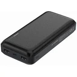 Батарея універсальна акумулятор Power Bank Gembird 20000mAh 2.4A чорний