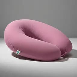 Подушка для вагітних та годування Sei Design трикотаж гіпоалергенна, наволочка з бавовни на блискавці пудра 30 х 190 см (8000036178*003)