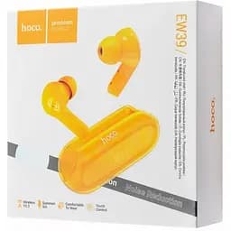 Беспроводные наушники Hoco Ew39 Bright TWS жёлтые