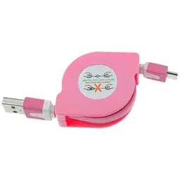 Кабель Toto TKX-66 Flat USB cable microUSB 1m Pink