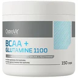 Амінокислота BCAA OstroVit BCAA + Glutamine, 150 капсул