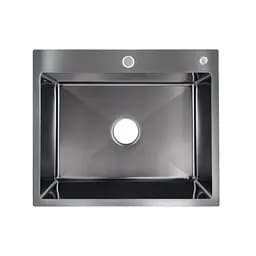 Кухонная мойка Lidz H6050B 3.0/0.8 мм Brush Black (LDH6050BPVD3008), Черный