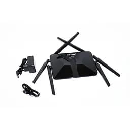 Маршрутизатор WI-FI роутер Pix-Link LV-WR50Q високошвидкісний 6 антен Black (17965) - мініатюра 4